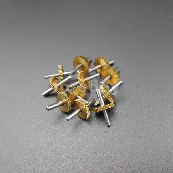 5 шт х 0.2M41T латунная Шестерня 0,2 модуль 41 Зубы T = 41 DIY аксессуары 0,2 M 41 Т половина вал 1,58 мм+ 2 мм Dia.8.6mm 5 шт./лот* FD043X5
