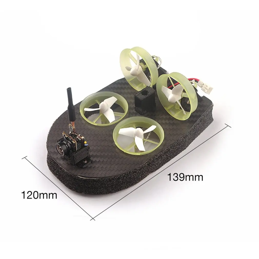 Крошечный RC лодка DIY Whoover TW65 Мини FPV гоночный ховеркрафт Дрифт модель автомобиля