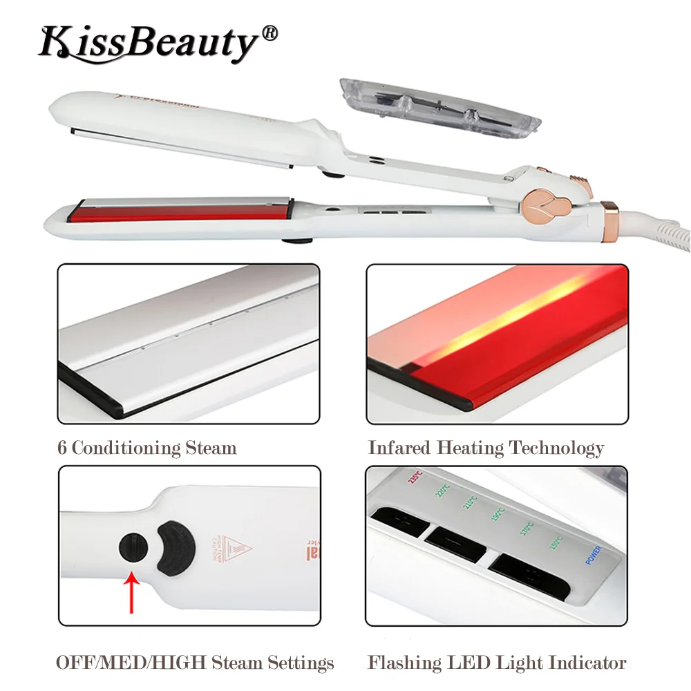 Kissbeauty дальним паровой утюг с MCH Профессиональный влажной/сухой турмалин Керамика
