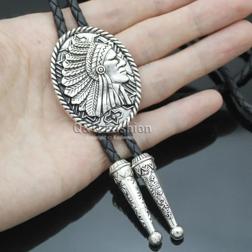 Винтажное ожерелье в западном стиле с 3d-воином галстуки-бабочки Bolo Bola ювелирные