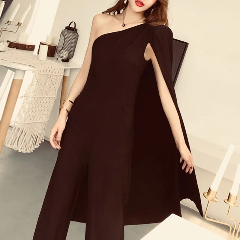 Max Spri пикантные с одним плечом вырезом лодочкой и открытой спиной Длинные женские