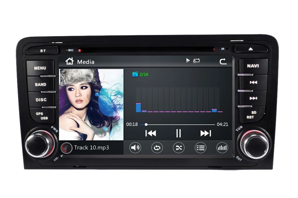 Автомобильный DVD плеер для автомобиля Audi A3 S3 2002 2011 2din автомобильный