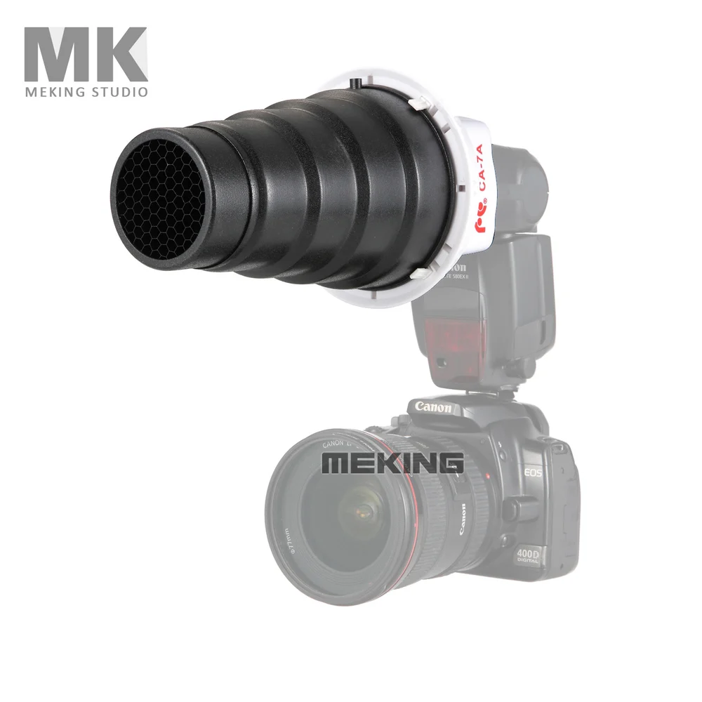 

K9 / K-9 Вспышка Speedlite адаптер Snoot конический светильник Snoot управление для скоростной светильник
