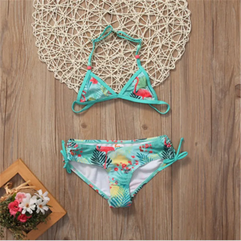 Новинка 2017 Цельный купальник для маленьких девочек купальный костюм танкини