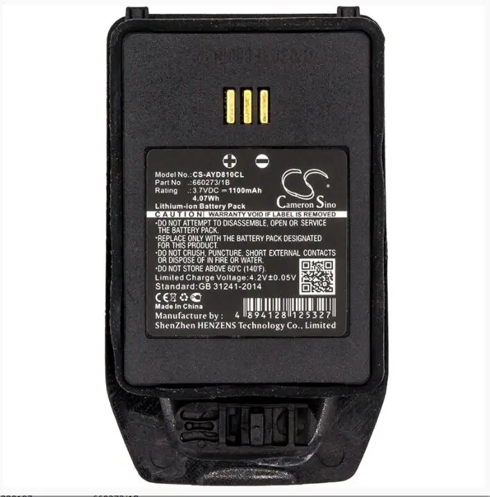 

Cameron Sino 1100mAh battery for AASTRA DT413 DT423 DT433 EX for ASCOM 660273 D81 DH5 AABAAA/2E 1220187 660273/1B