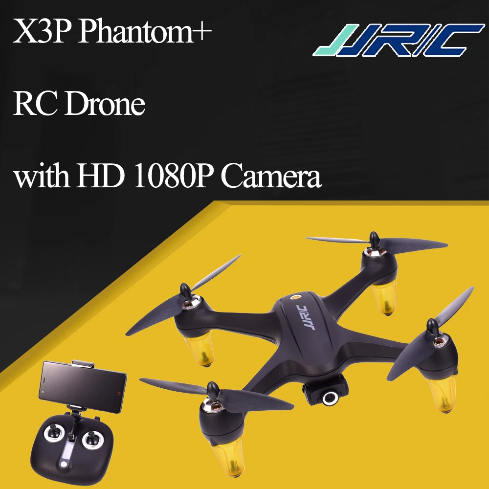 JJRC X3P Phantom + 2 4G GPS бесщеточный Радиоуправляемый Дрон с камерой HD 1080P одной кнопкой