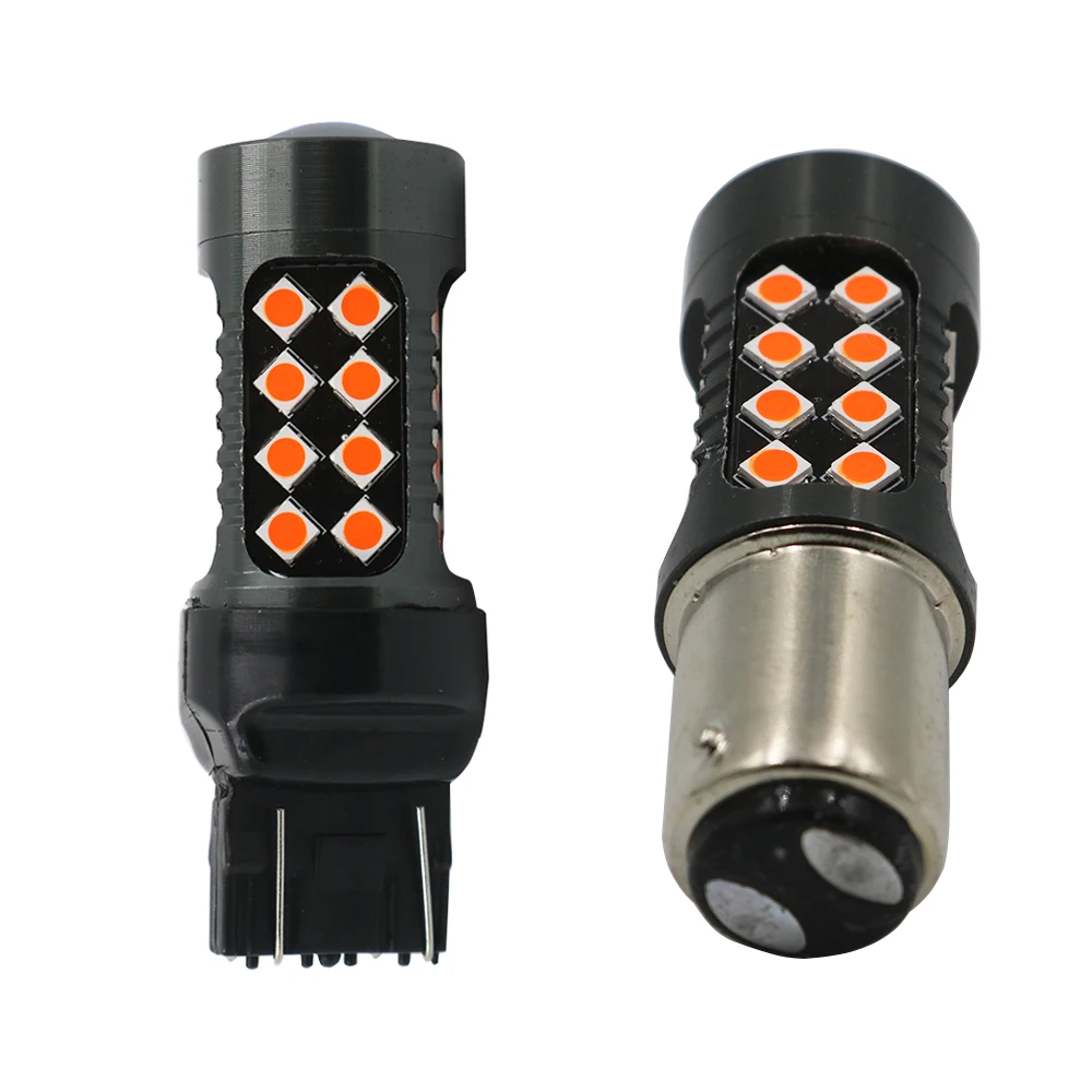 

YSY 100 шт. светодиодный автомобильный 1157 BAY15d 508 T20 7443 w21/5 Вт 3030 красный DRL задний тормоз указатель поворота DC12V красный