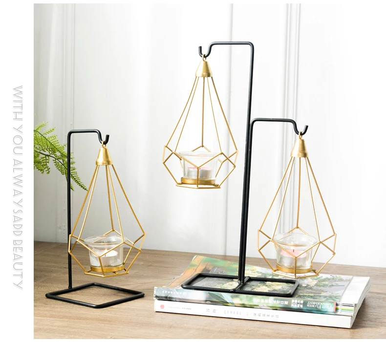 Оригинальные Роскошные романтические столовые подсвечники для свадебной