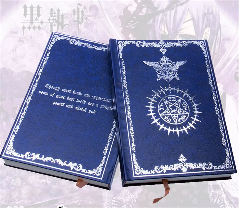 Аниме Black butler Kuroshitsuji Sebastian Сиэль косплей записная книжка мультфильм Хэллоуин