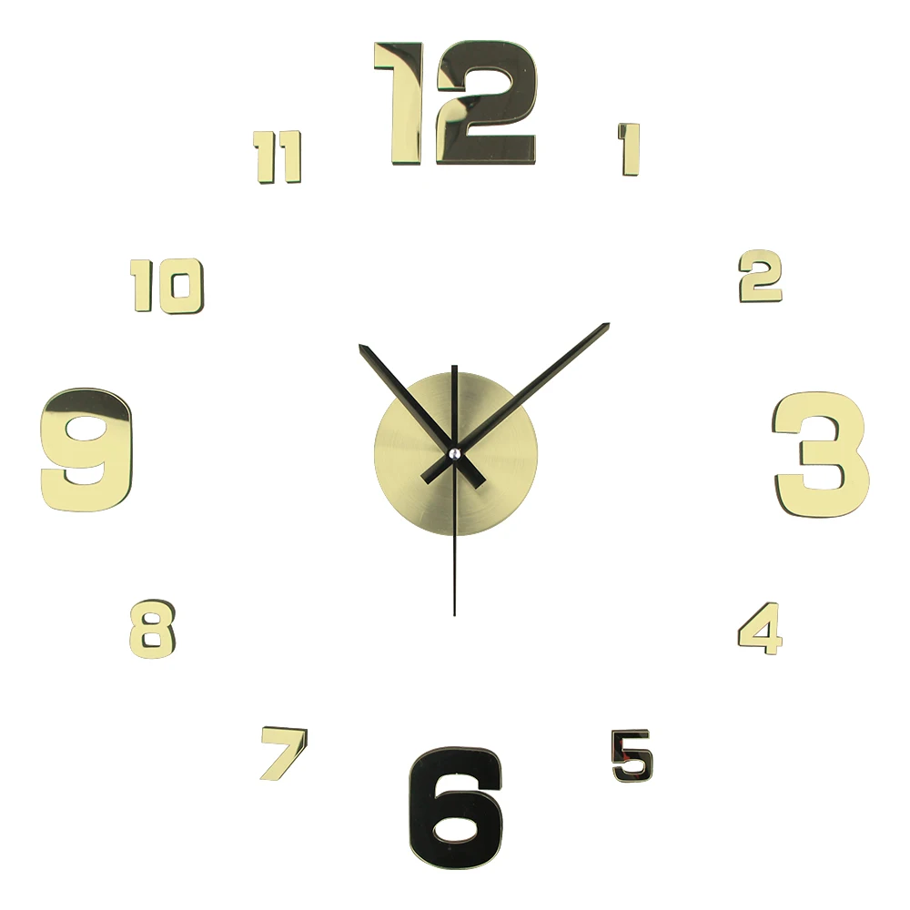 Настенные 3D часы сделай сам настенные с наклейками новый современный дизайн 2019