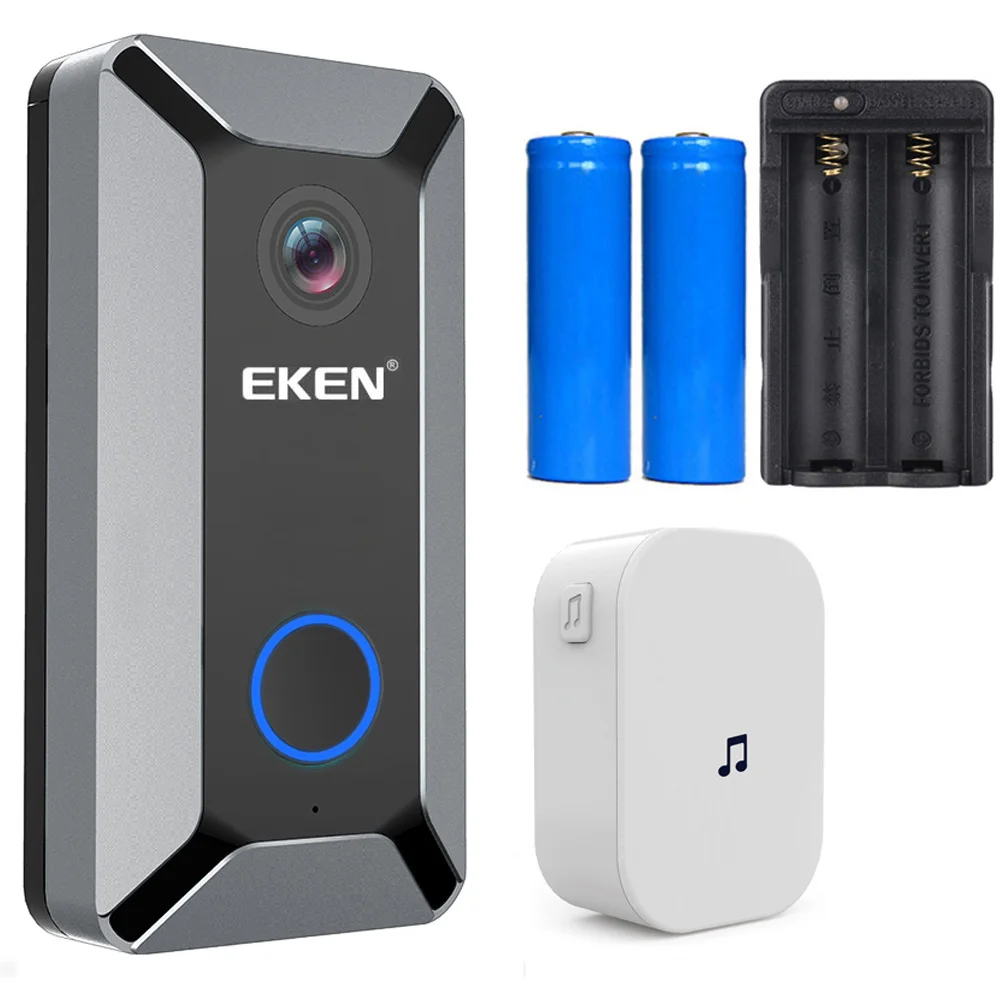 Option 5 Eken V6 720P умный беспроводной wifi видео дверной звонок камера Облачное хранилище дверной звонок с внутренним звонком визуальный домофон ночное видение - Цвет: Option 5