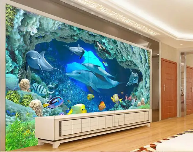 3d-фотообои на заказ настенные Hd обои с изображением океана домашний декор для