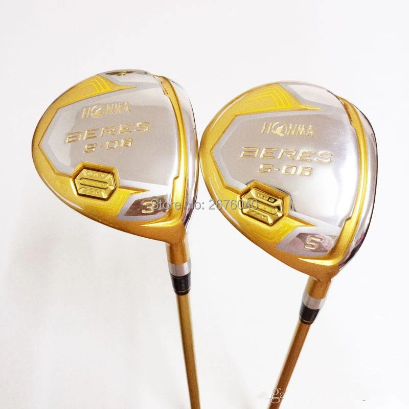 Клюшки для гольфа Полный комплект Honma Bere S-06 4 звезды наборы гольф-клуба Драйвер+ Фарватер+ гольф железо+ клюшки(14 шт.)+ сумка для гольфа