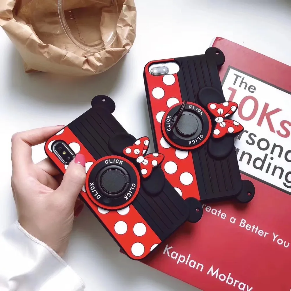 Cute cartoon Mickey for vivo x9 x9sp x20 camera diagonal lanyard vivox21 front x21 rear x23 silicone phone case back cover |