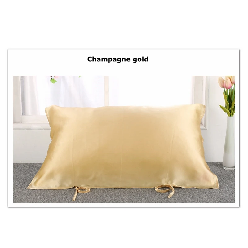75cm x50cm Silk Mulberry Pillow Towel Pure Pigment Satin Case Sofa Car Throw Pillowcase Cushion Cover Home Decoration AAA0253 | Дом и сад
