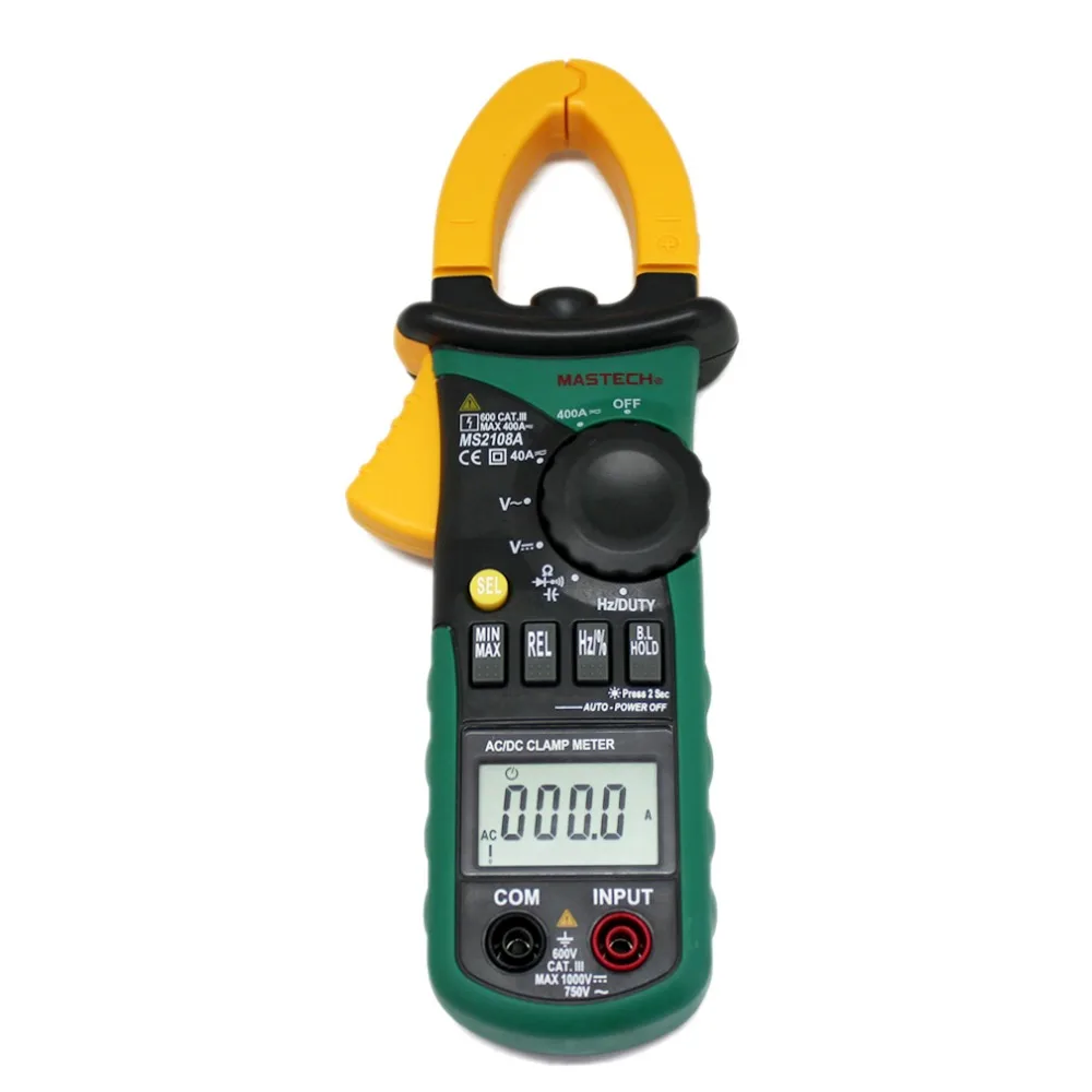 MASTECH MS2108A 4000 AC DC Clamp Meter 1000V 400A analog bar max Frq Cap CATIII vs Free Shipping | Инструменты