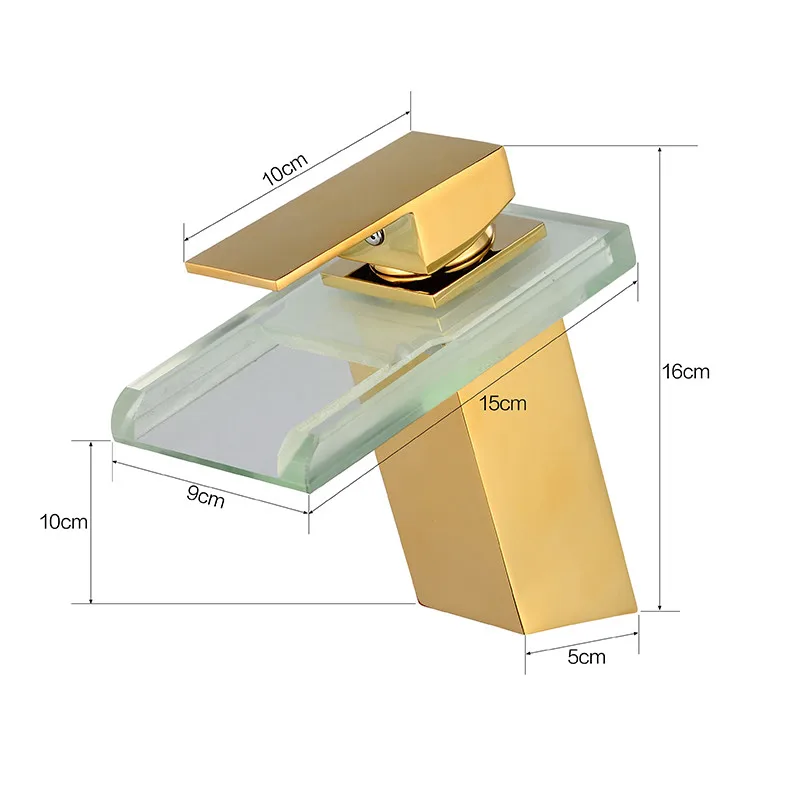 Смесители для раковины светодиодный ванная раковина краны золотое покрытие на