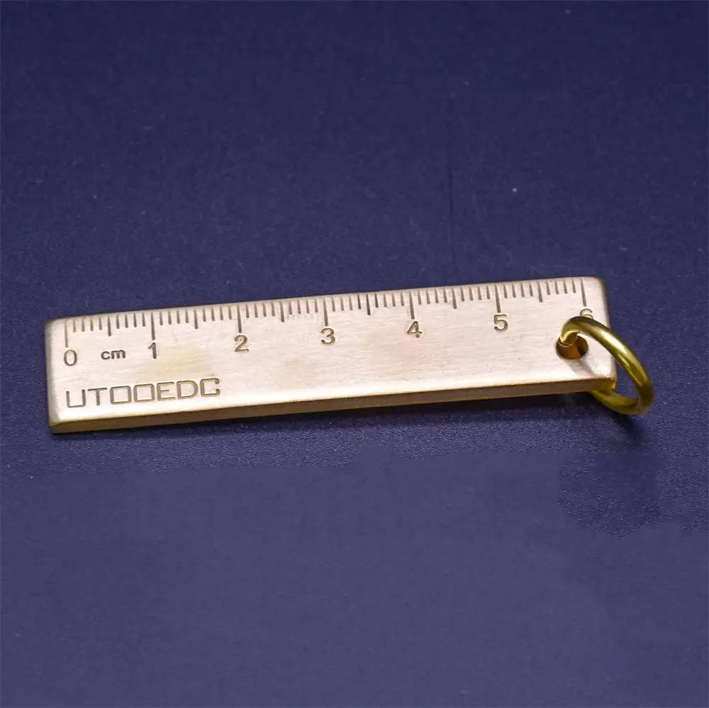 6cm Ruler Guoyi Z007 медная линейка, треугольная линейка, штангенциркуль, транспортир, обучающая ручка, для рисования, измерительная, для обучения, для офиса, школы, канцелярские принадлежности - Цвет: 6cm Ruler