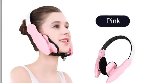 pink Тонкая маска для лица, корректирующая маска для лица, корректирующий корсет - Цвет: pink