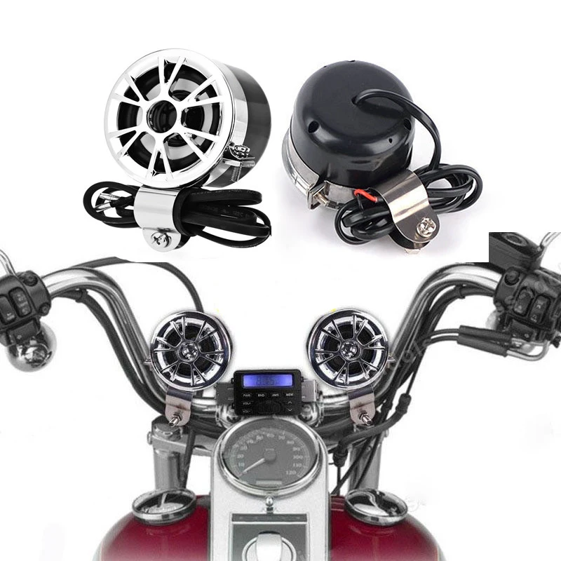 

Original Brand AOVEISE Universal Motorcycle Bike Sound Audio Radio Handlebar Phone FM MP3 Motorcycle Audio Speakers Stereo
