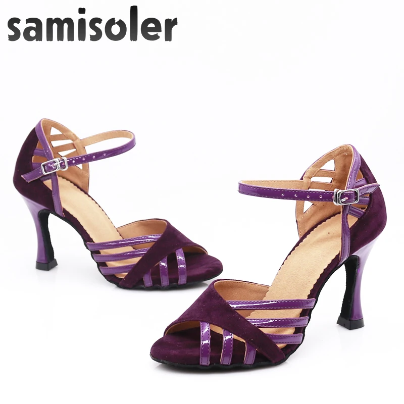 SamisolerSalsa/Обувь для латинских танцев; женская Обувь для бальных танцев; обувь на высоком каблуке; мягкие туфли для танцев; сандалии для бальных танцев