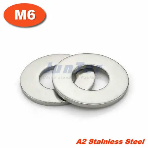 

100pcs/lot DIN125 M6 Flat Washer A2 Stainless Steel
