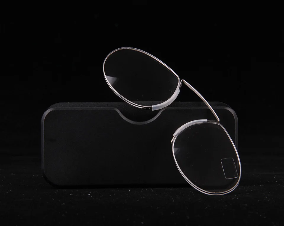 

Belight Opitcal 1pc Portable Pocket Nose Reading Glasses Clip Rimless Clip On Wallet Mini Nose Resting Pocket Reading Glasses