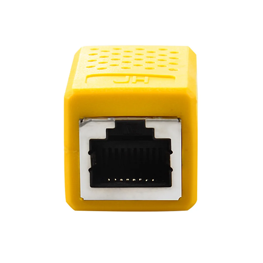 yellow cable etherne RJ45 разъем Cat7/6/5e кабель Ethernet адаптер 8P8C rj45 сетевой расширитель расширение кабель для Ethernet кабель женский - Цвет: yellow cable etherne