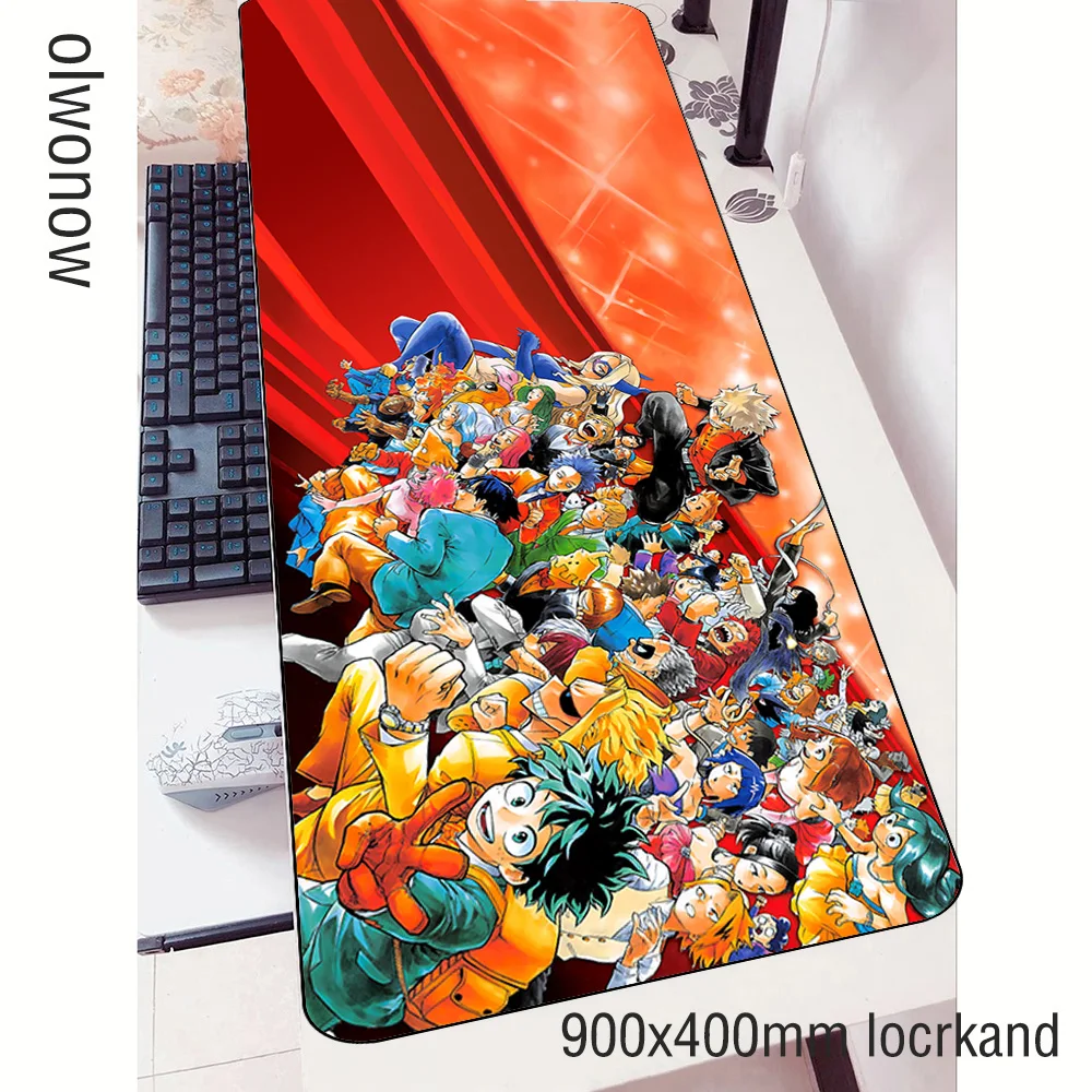 

my hero academia mouse pad gamer Beautiful 90x40cm notbook mouse mat gaming mousepad present pad mouse PC desk padmouse mats