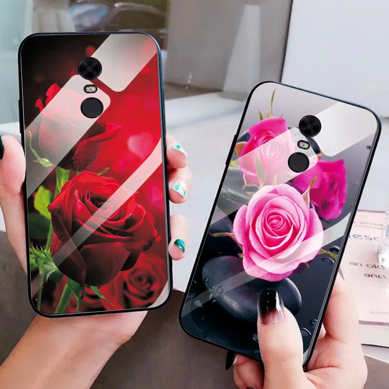 Чехол для Xiaomi Redmi 5 Plus большая красная роза чехол ТПУ задняя крышка оболочка
