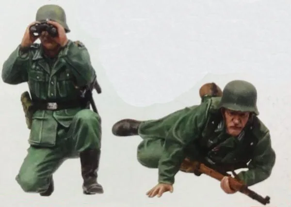 1/35 смолы цифры WWII German солдат 2 шт./компл.(без майки