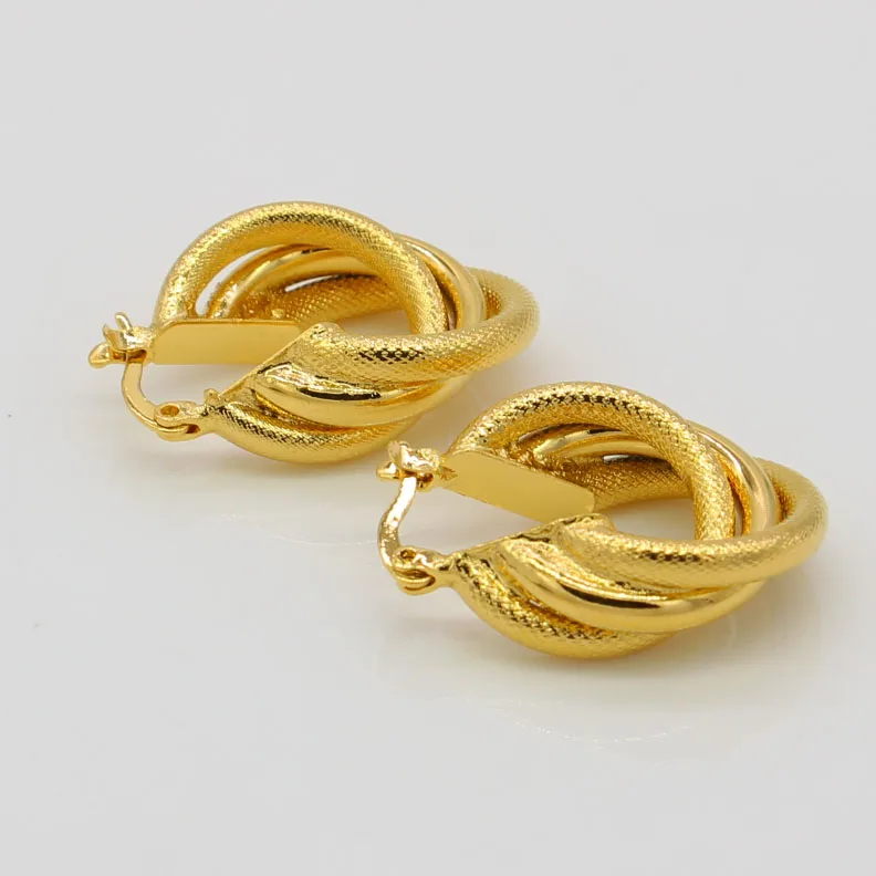 Золотые африканские серьги Adixyn золотистые серьги-кольца для женщин/девушек