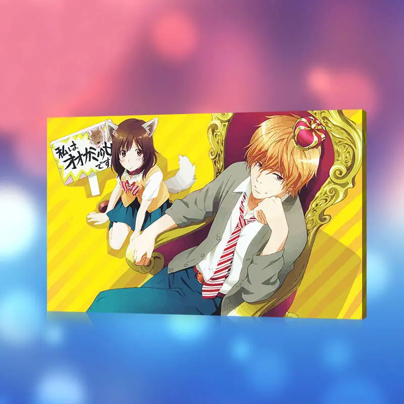 Diy Цифровая живопись волк девушка с черным принцем модульная Ookami Shoujo to Kuro Ouji