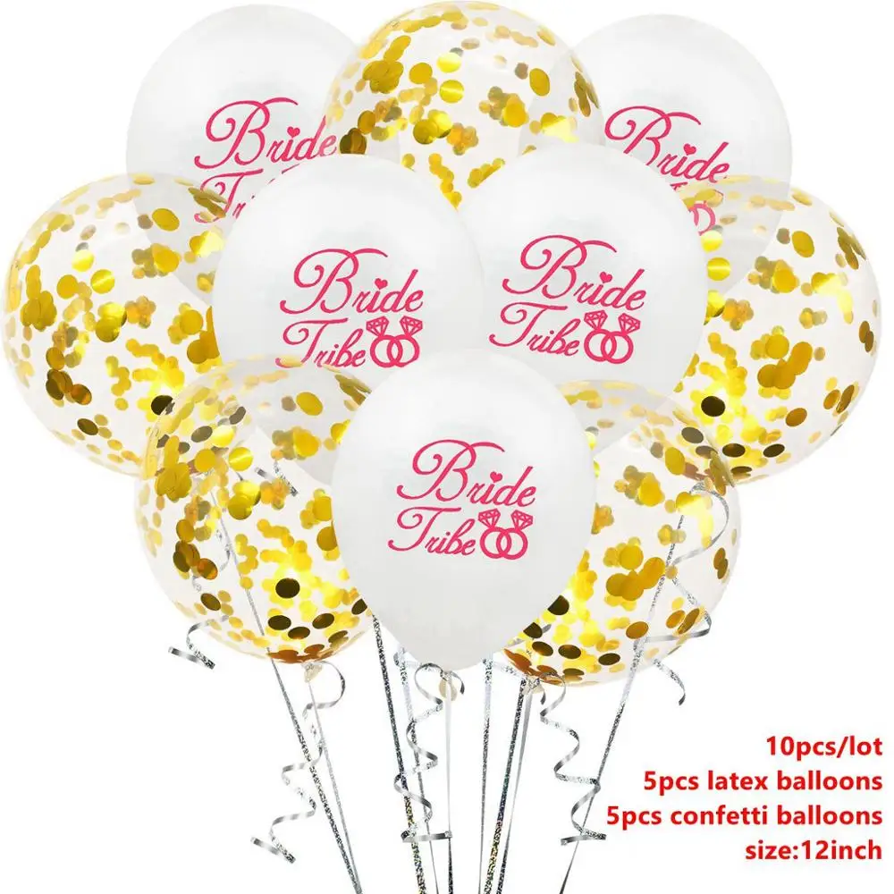 Bride Balloons 5 Taoup командные баннеры для Невесты Девичник вечерние баннеры для невесты Вечерние флаги и баннеры Свадебные сувениры для любви сделай сам - Цвет: Bride Balloons 5