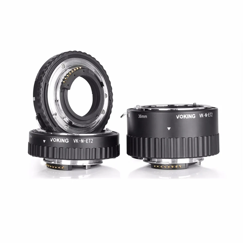 Voking макро Автофокус Удлинитель кольцо VK N ET2 для Nikon D7100 D5200 D3100 D800 D90 D800E D5100 D7000 D5300 DSLR