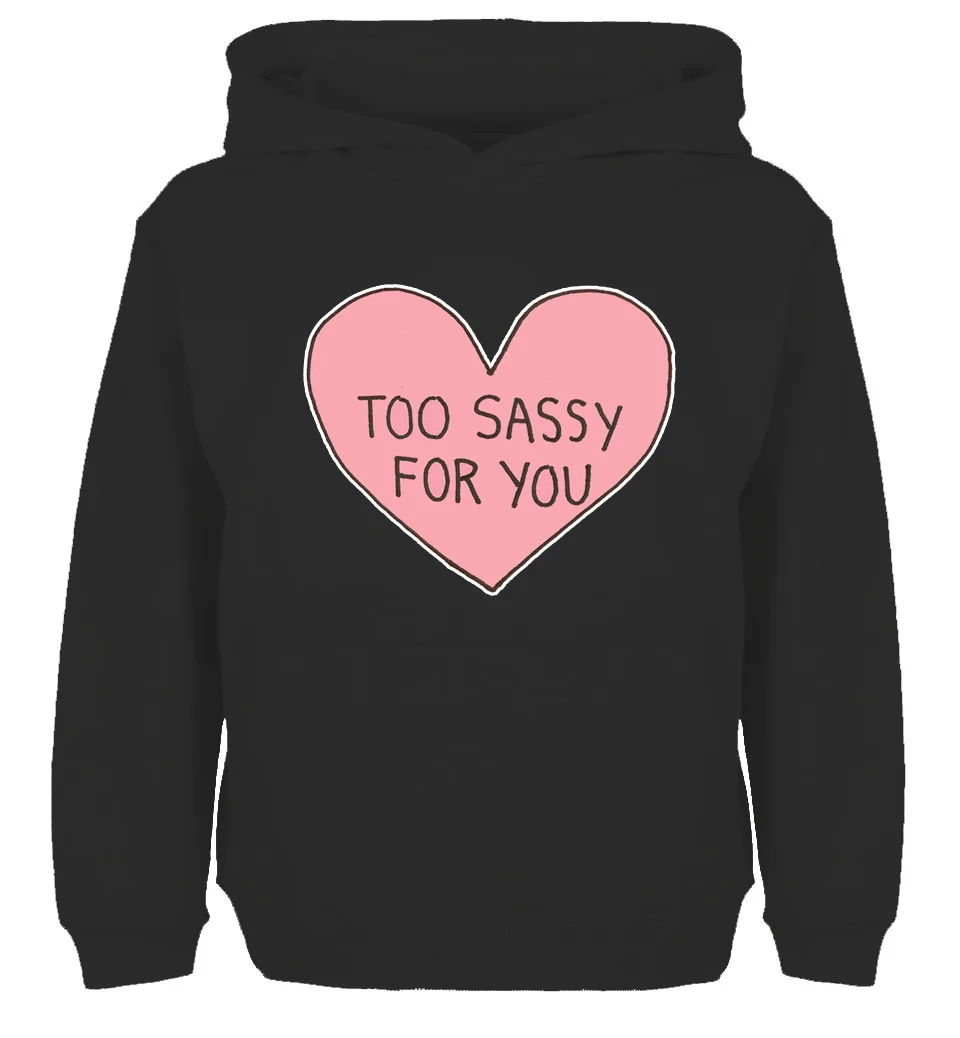 Новинка популярный розовый свитшот с надписью Love Too Sassy для вас дизайнерская