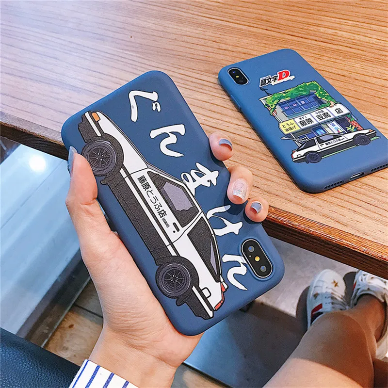 GYKZ аниме автомобиль тофу магазин телефонные чехлы для iPhone 7 XS MAX XR X 8 6 6s Plus