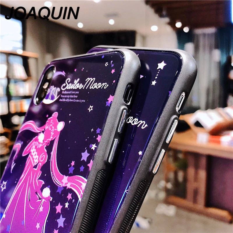 Чехол для телефона Sailor Moon Beautiful Girl iphone XR XS MAX 6 7 8 6S PLUS X 10 модный белый чехол из