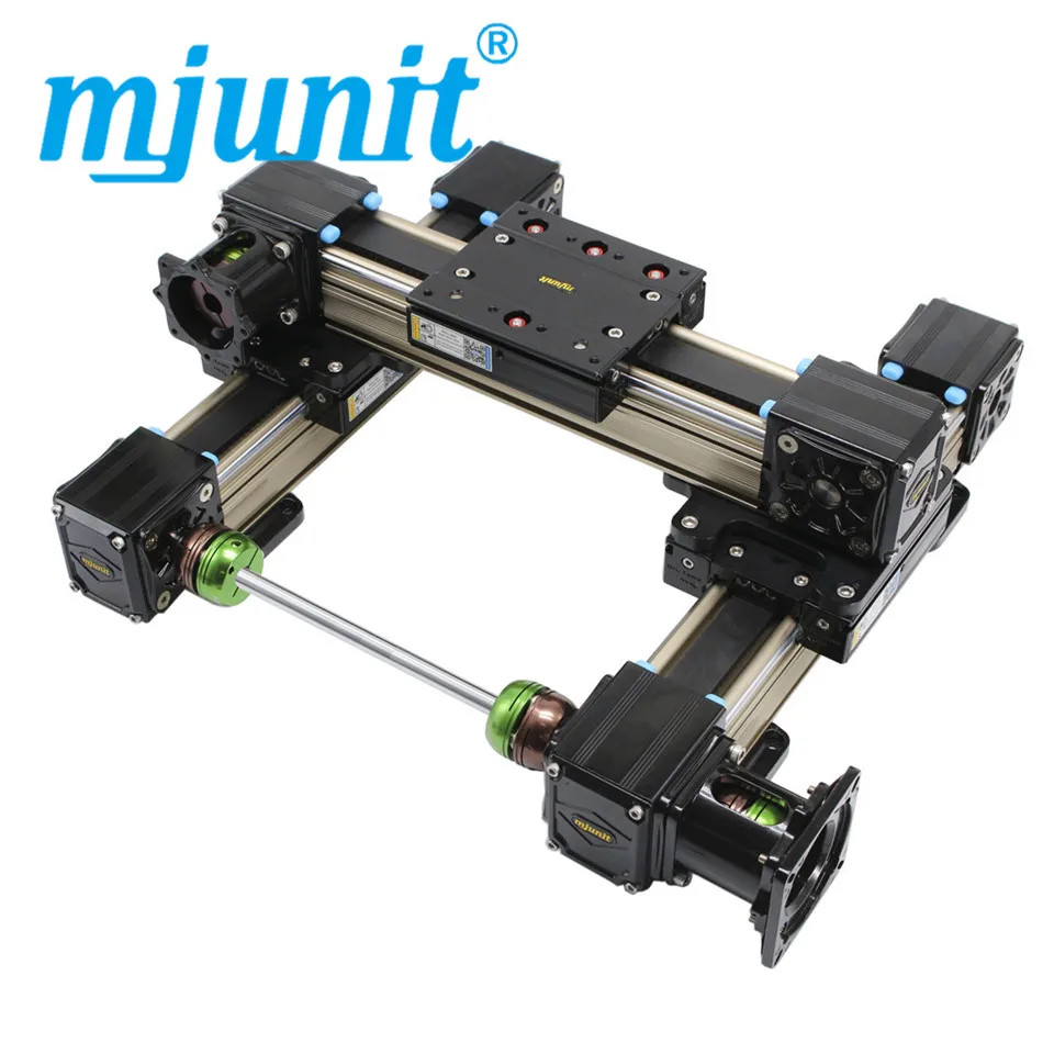 

mjunit synchronous belt linear module guide rail with XY axis gantry high-speed and mute reciprocating guideway for glue
