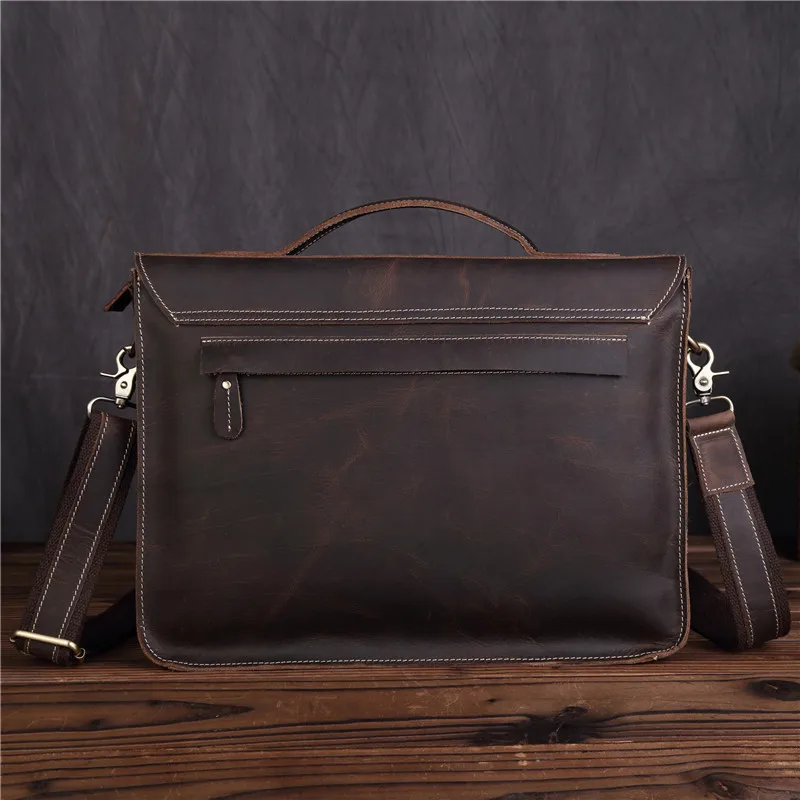Портфель M1159 мужской из натуральной кожи роскошный винтажный чемоданчик для