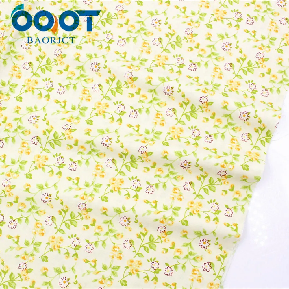 OOOT BAORJCT 176263 50 x160cm/pcs flower cotton fabric home textile tilde quilt patchwork clothing dress embroidery Bedding | Дом и сад