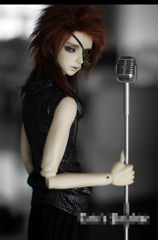 Крутая блестящая черная футболка без рукавов с драпировкой для BJD 1/6 YOSD 1/4 MSD 1/3 SD SD17