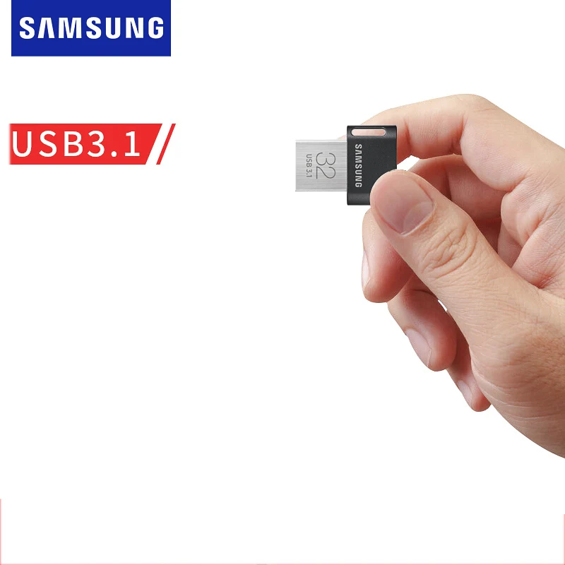 USB флеш накопитель SAMSUNG FIT Plus 32 ГБ 64 128 256 маленькая карта памяти устройство для