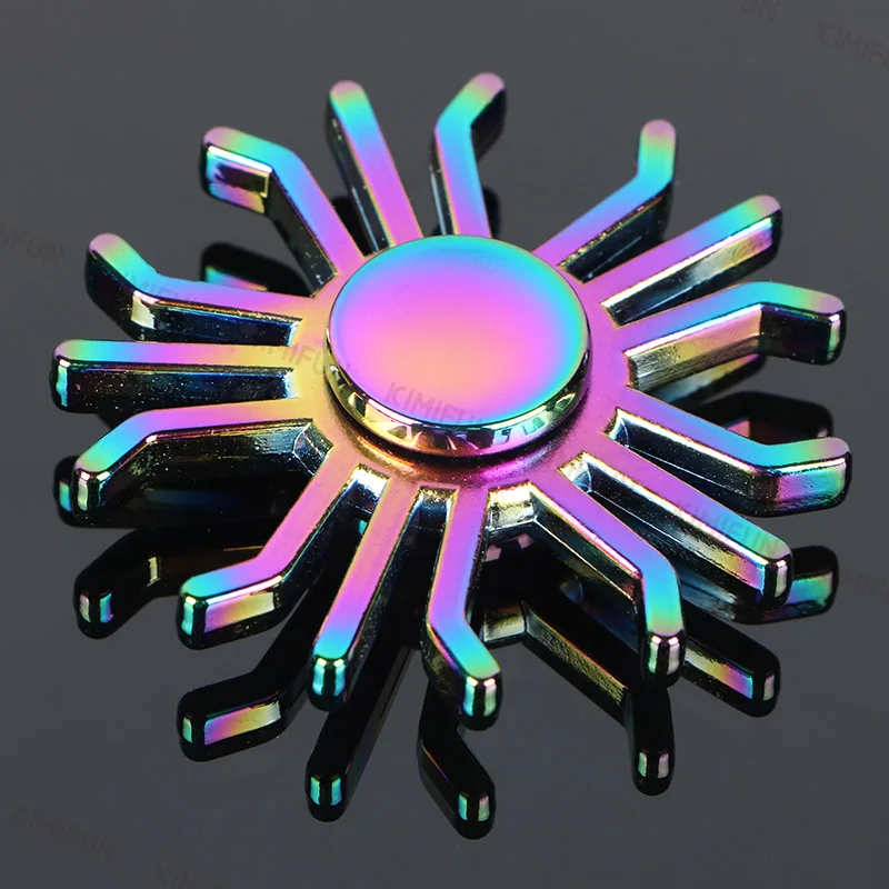 Долгое время Красочный Взрослый Tri-spinner ребенок ручной Спиннер - Цена: 304.36