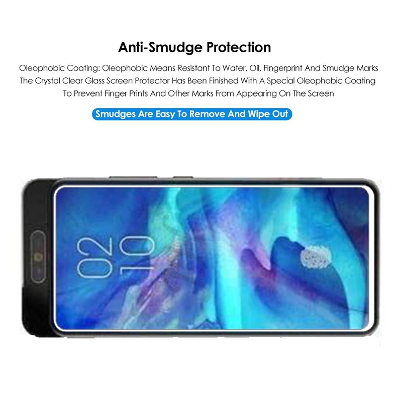 2 шт. закаленное стекло для Samsung Galaxy A90 полное покрытие 9H Взрывозащищенная