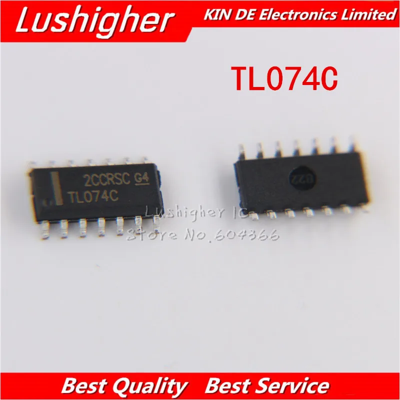 10 шт. TL074CD SOP TL074 SOP14 SMD TL074CDT новый оригинальный| |