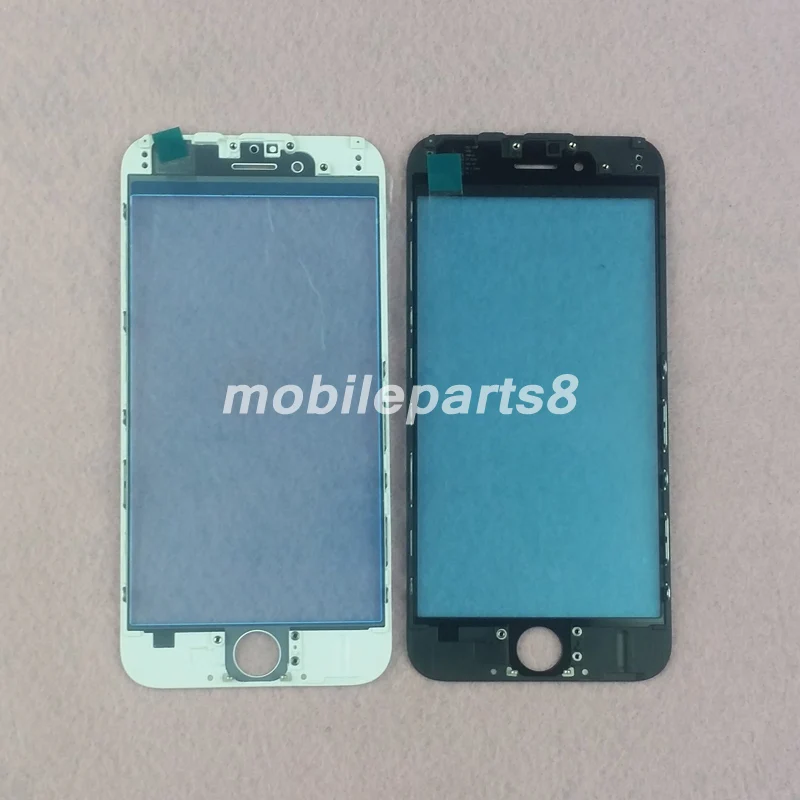 10 шт./лот бесплатная доставка стекло с рамкой для iPhone 7 plus 5 дюйма внешнее