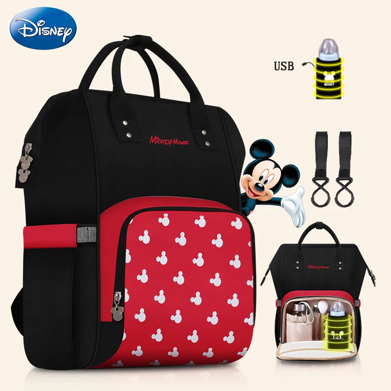 Бренд disney, сумка для детских подгузников, большая емкость, детские сумки, рюкзак для путешествий, модные сумки для мам, сумки для подгузников, дизайнерская сумка для кормления