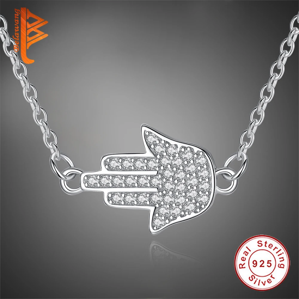 Женское ожерелье с подвеской BELAWANG из стерлингового серебра 925 пробы | Украшения и