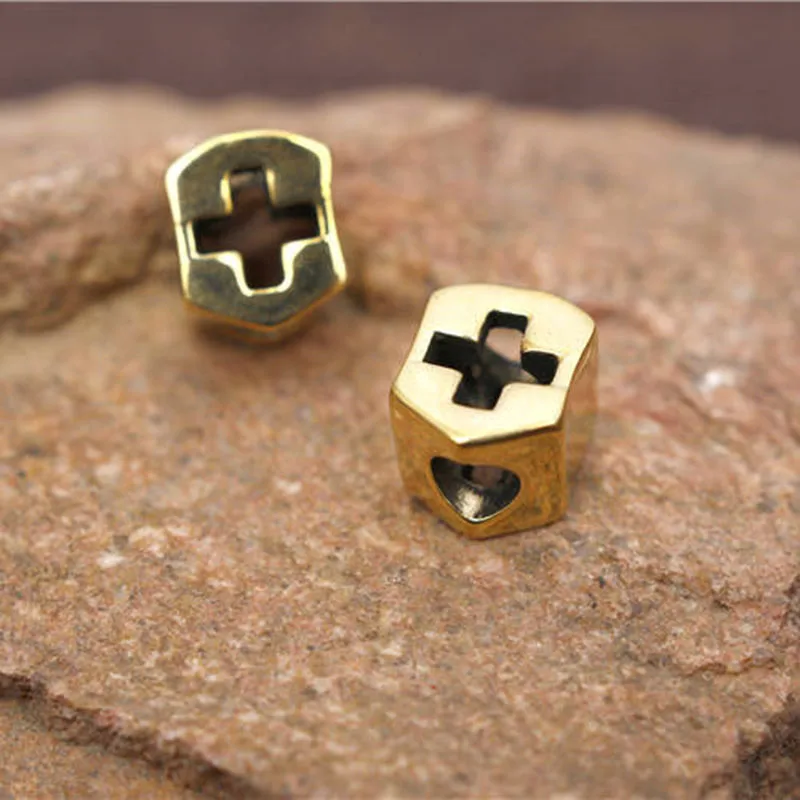 

EDC Brass Knife Pendant Umbrella Rope DIY Knife Fall Umbrella Handmade Accessories Gifts Paracord Bead Outdoor Camping Equipment